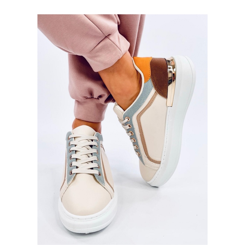 Duries Beige damesneakers - Inello 1