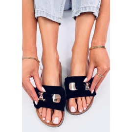 Lupper Sorte korkflip-flops med en bamse - Inello 2