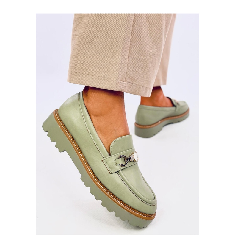 Nivetti Green platform loafers - Inello grøn 2