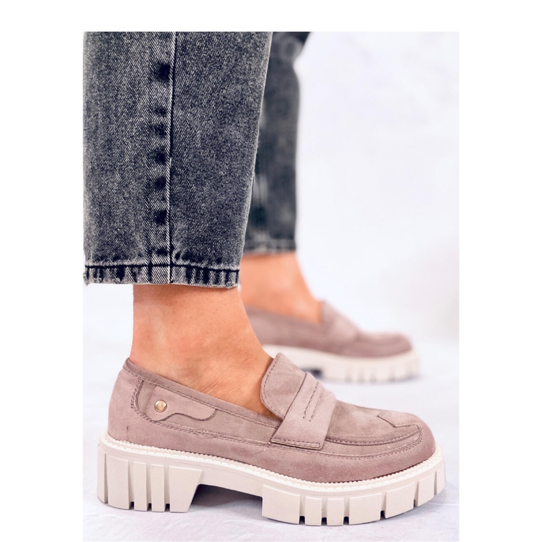 Chandra Khaki platform loafers - Inello lilla 2