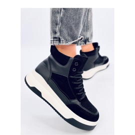 Riess Black high-top sneakers - Inello sort 2