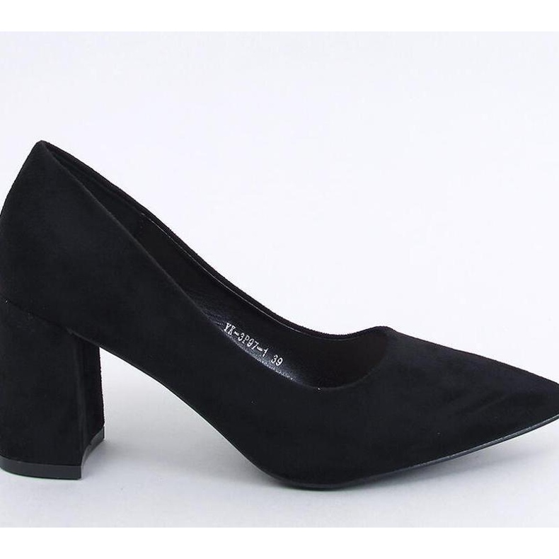 Clairay Black bredhælede pumps - Inello sort 1