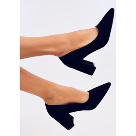 Clairay Black bredhælede pumps - Inello sort 2