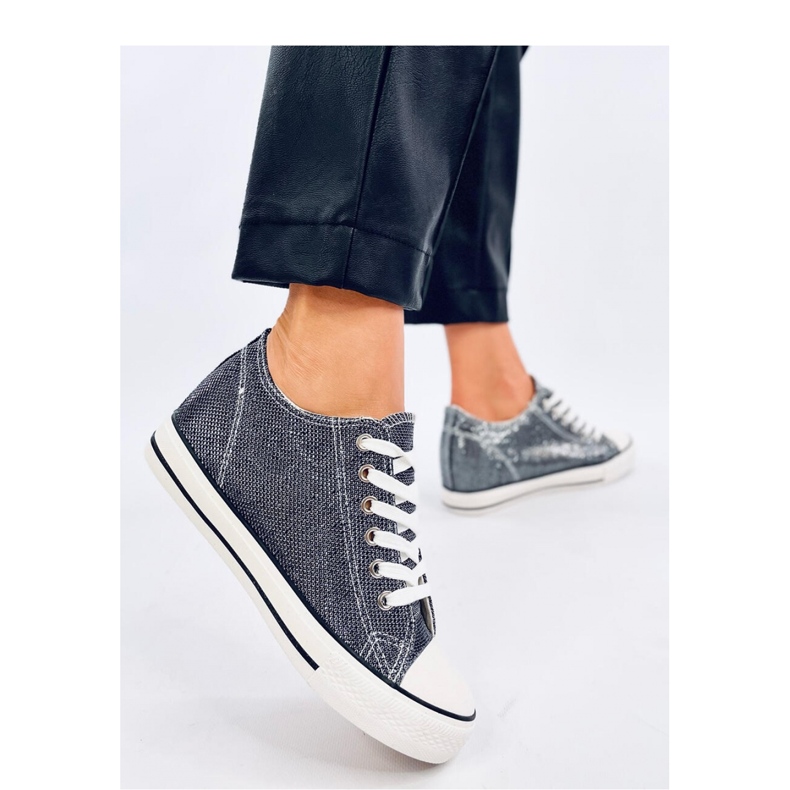 Foss Black wedge sneakers - Inello sort 1