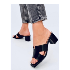 Vallon Sort højhælede flip-flops sandal - Inello 2