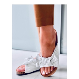 Moss White kork flip-flops sandal - Inello hvid 1
