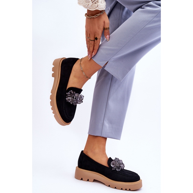 Step in style Moccasins Model Demeris 23-10863 Sort - Træd med stil 1
