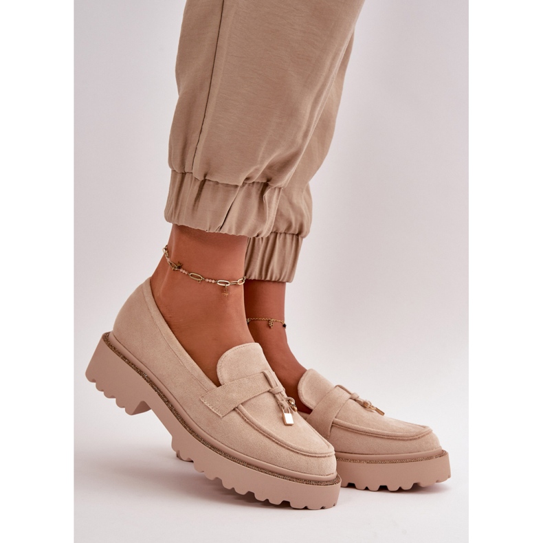 Step in style Mokkasiner Model Verindalle 77-533 Lys Beige - Træd med stil 1