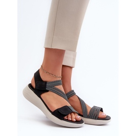 Kvinder velcro sandaler Sort 1