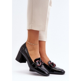 Dame højhælede pumps Sort/Pink 1