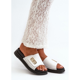 Zazoo White platform flip-flops til kvinder hvid 1
