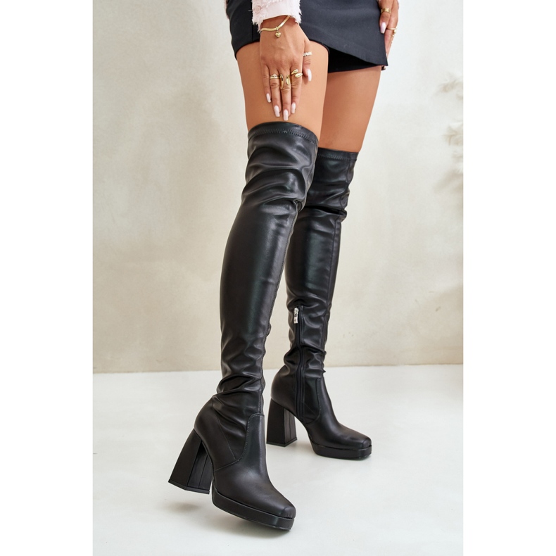 Over-the-knee støvler Sort 1