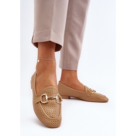 Camel kvinders flade mokkasiner brun 1