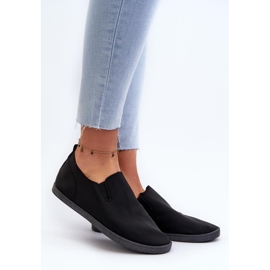 Sorte slip-on sneakers til kvinder 1