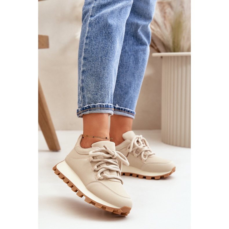 Sportssko Model Riadella 24898 Beige - Step in style brun 1