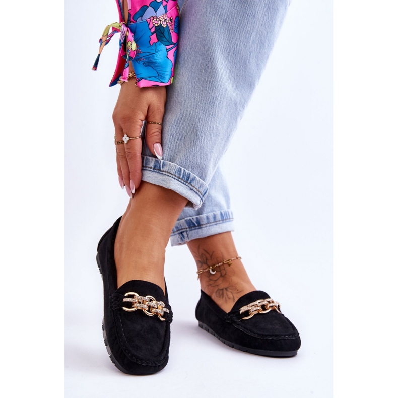 Dame Ruskind Slip-On Moccasins Sort 1
