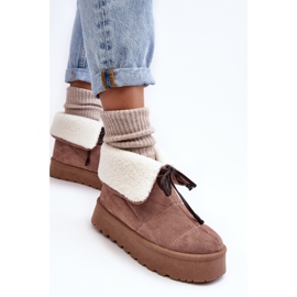 Snestøvler Model Olimuka VL212P Beige - Step in style 1
