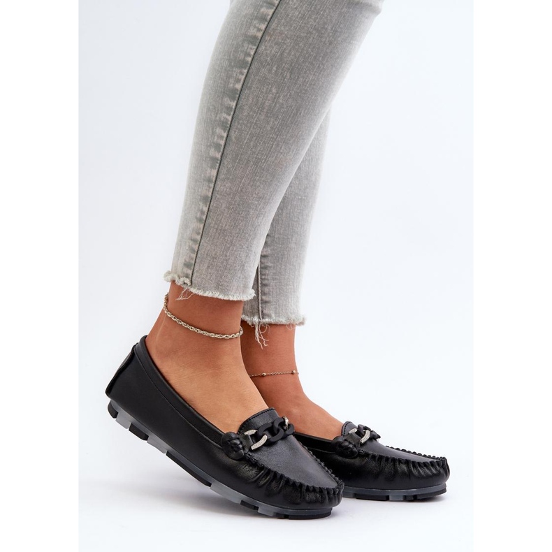 Step in style Moccasins Model S.Barski LR339 Sort - Træd med stil 1