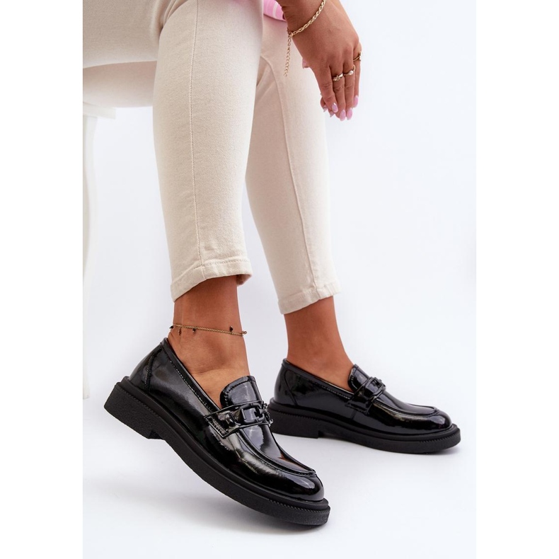 Step in style Mokkasiner Model Keelana 24PB18-6886 Sort lak - Træd med stil 1