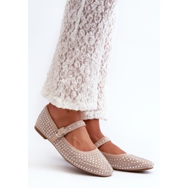 Balletlejligheder Model Tinara T613P Beige - Step in style 1