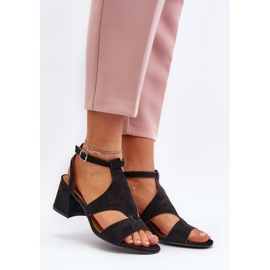 Step in style Sandaler Model Eleriva N24-028 Sort - Træd med stil 1