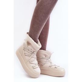 Snestøvler Model Fleure NB606 Beige - Step in style 1
