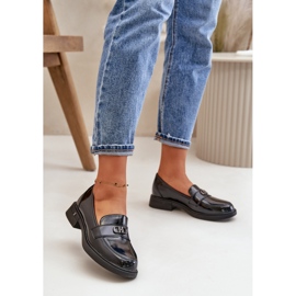 Step in style Moccasins Model Vinceza 58409 Sort lak - Træd med stil 1