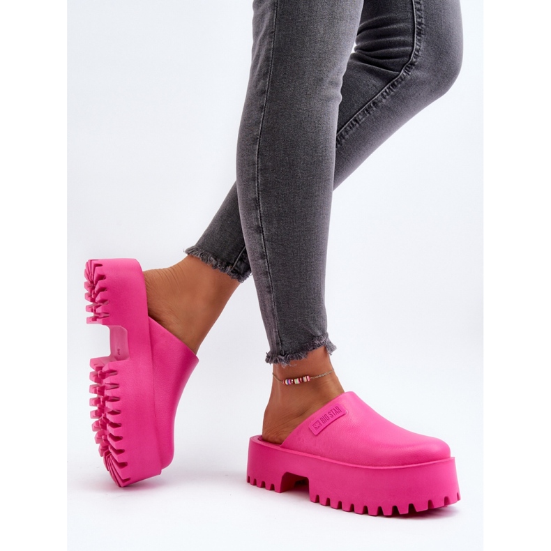 Step in style Sandal Flip-flops Model Big Star NN274019 Fuchsia - Træd med stil lyserød 1