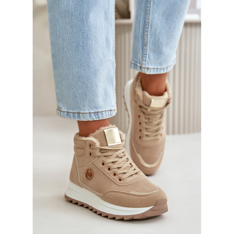 Step in style Sportssko Model Ariatte TL288-63 Khaki - Træd med stil beige 1