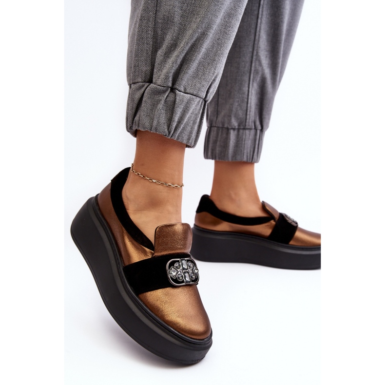 Step in style Sko Model Laura Messi 2697/744-300 Guld - Træd med stil 1