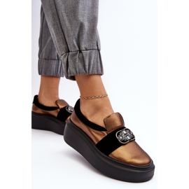 Step in style Sko Model Laura Messi 2697/744-300 Guld - Træd med stil 2