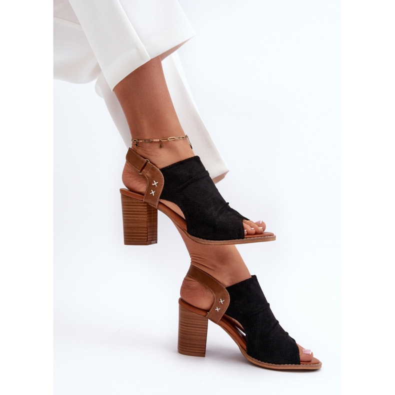 Step in style Sandaler Model Rosca 24SD35-7184 Sort - Træd med stil 1