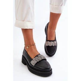 Step in style Mokkasiner Model Zazoo 3419 Sort Læder - Træd med stil 1