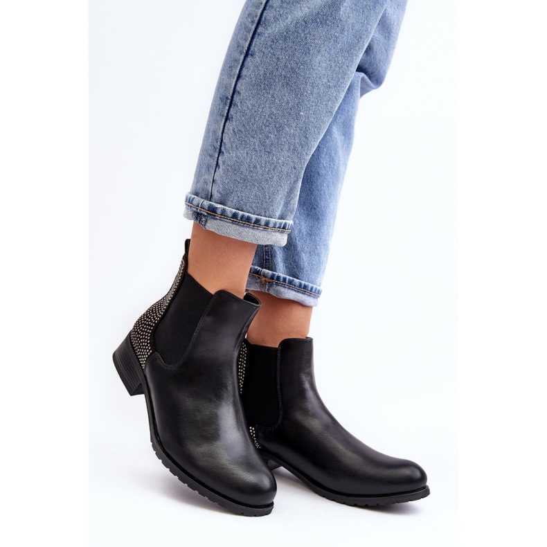 Chelsea støvler Model Donname M679 Sort - Step in style 1