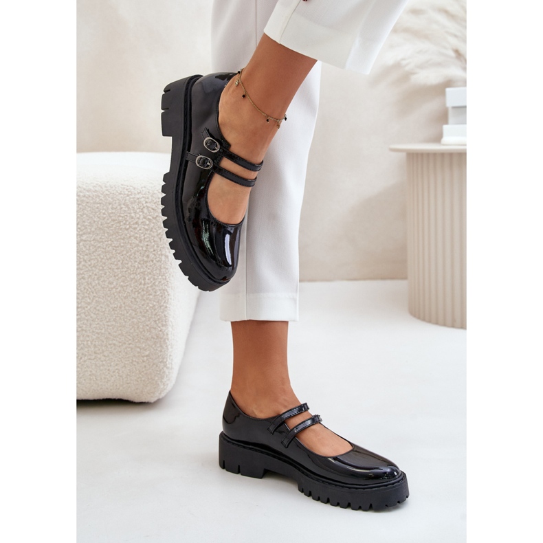 Sko Model Rialuna 1816-1 Sort lak - Step in style 1