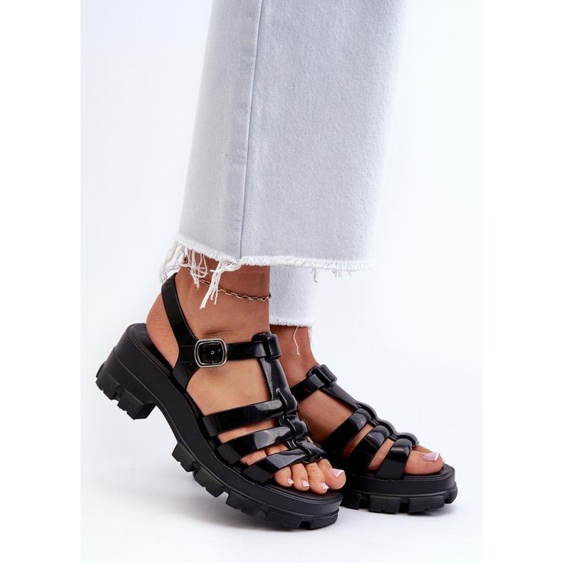 Zaxy Black veganske sandaler sort 1
