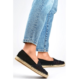Luftige espadriller til kvinder 1494B sort 1