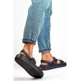 Damesandaler med dekorationer JHC3071B, sort 1