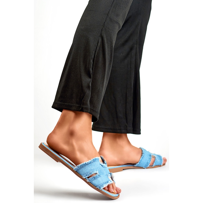 Jeans MTBL04L.DE dameflip-flops, blå 1