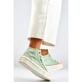 Platform Sneakers til kvinder BL507BL grøn 1