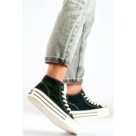 Platform sneakers BL507B, sorte 1