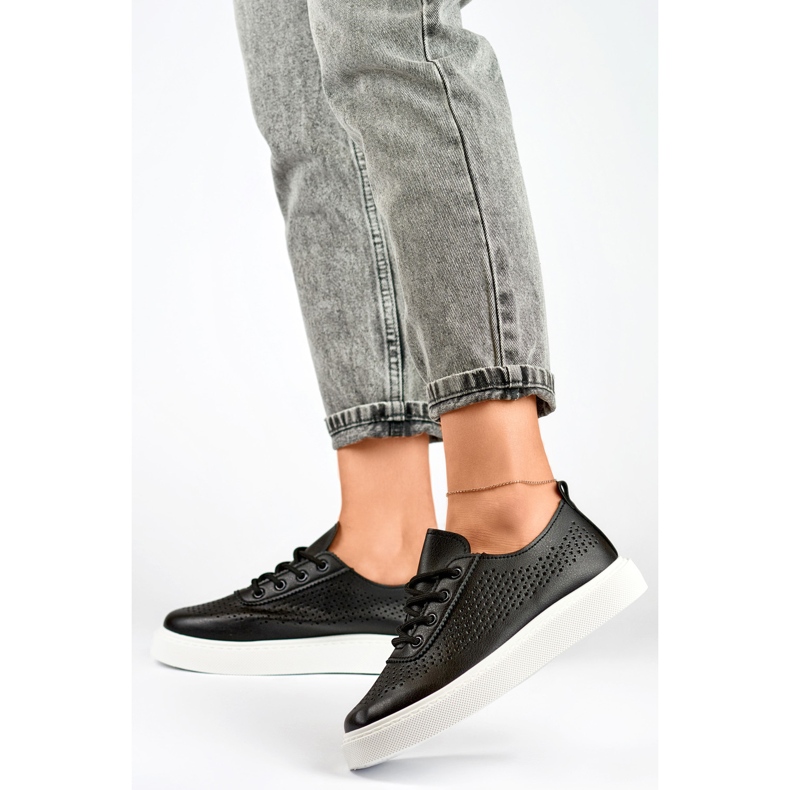 Model 777-1B Sorte sneakers - PRIMO 1