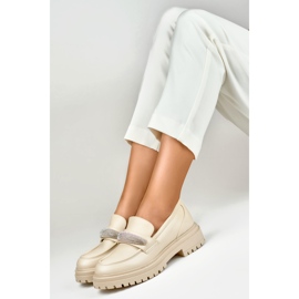 Damesko med dekoration 7961BE beige 1