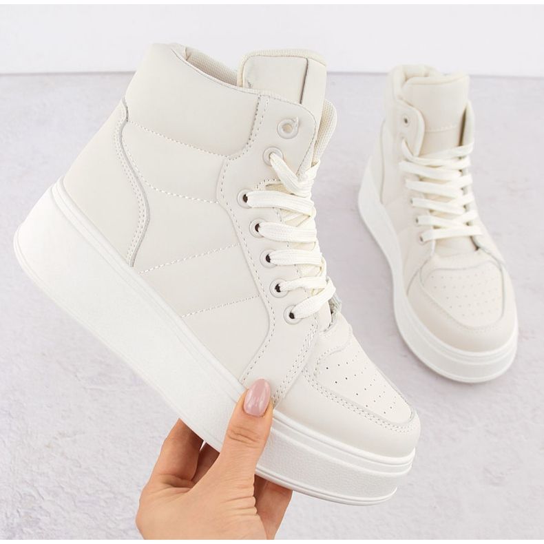 News Beige sportssko med høj ankel NYHED 8166 1