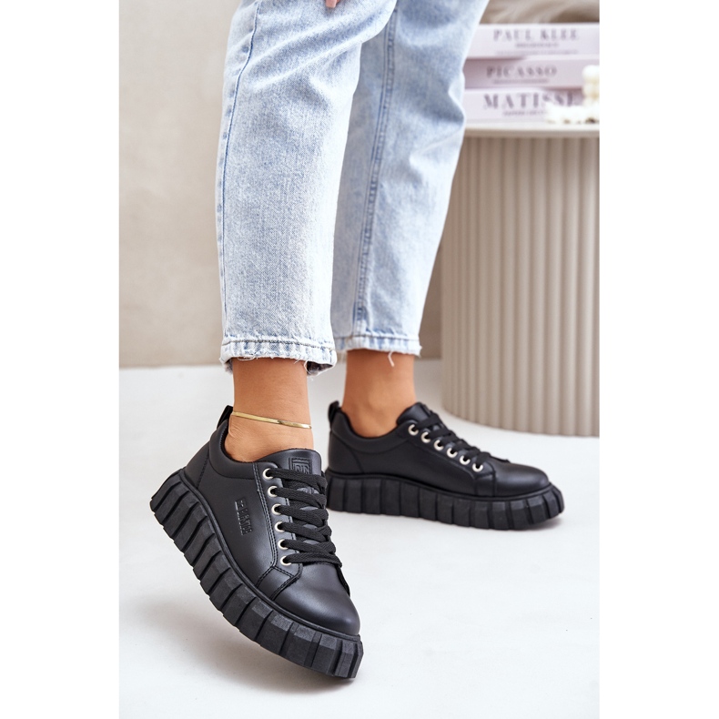 Big Star Isolerede Sneakers til kvinder MM274617 Sort 2