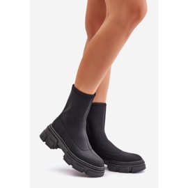 Ravendria sorte fladhælede slip-on støvler 1
