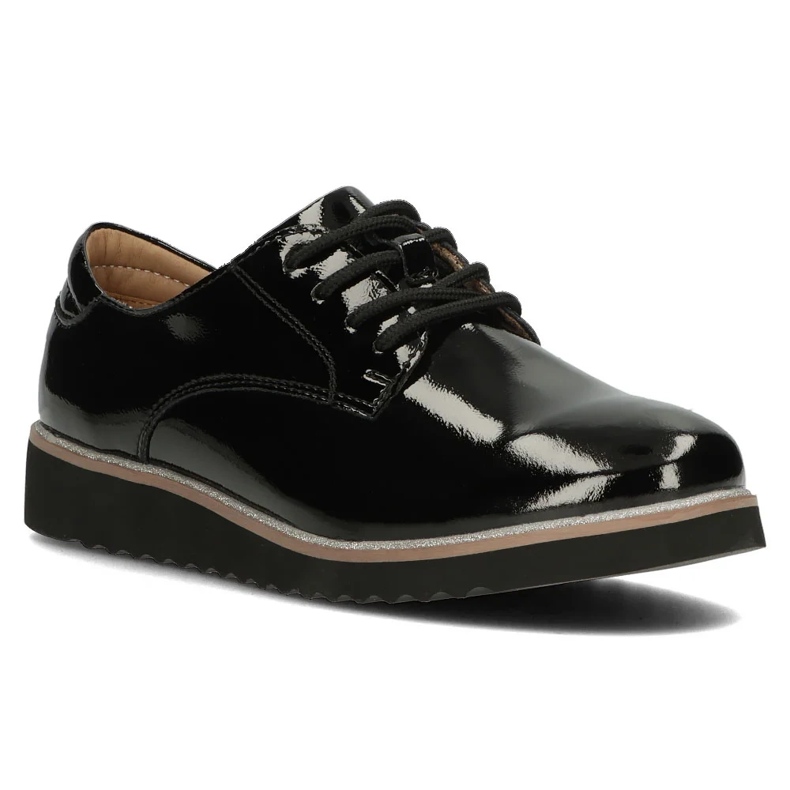 Filippo DP1514/24 Bk lædersko, sort 1
