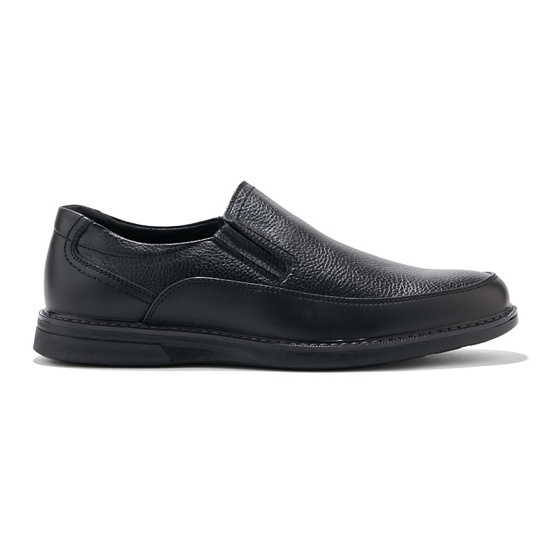 Sorte slip-on sko til mænd 1