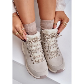 Lette lynlåsstøvler til kvinder Lee Cooper LCJ-24-03-3071 Lys beige 2