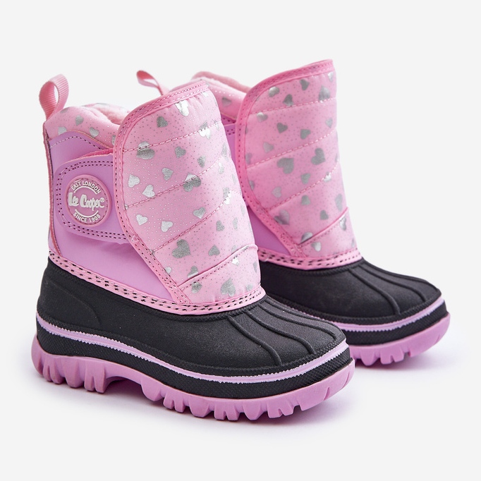 Velcro snestøvler til børn Lee Cooper LCJ-24-44-2863K Pink lyserød 1